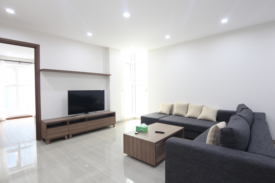Three-bedroom apartment with full new furniture for rent in Ciputra, Tay Ho, Hanoi